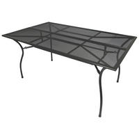 GARTENTISCH Glasgow - 150x90cm, aus Streckmetall pulverbeschichtet dunkelgrau - Grau, Metall (150/90/73cm) - TPFGarden
