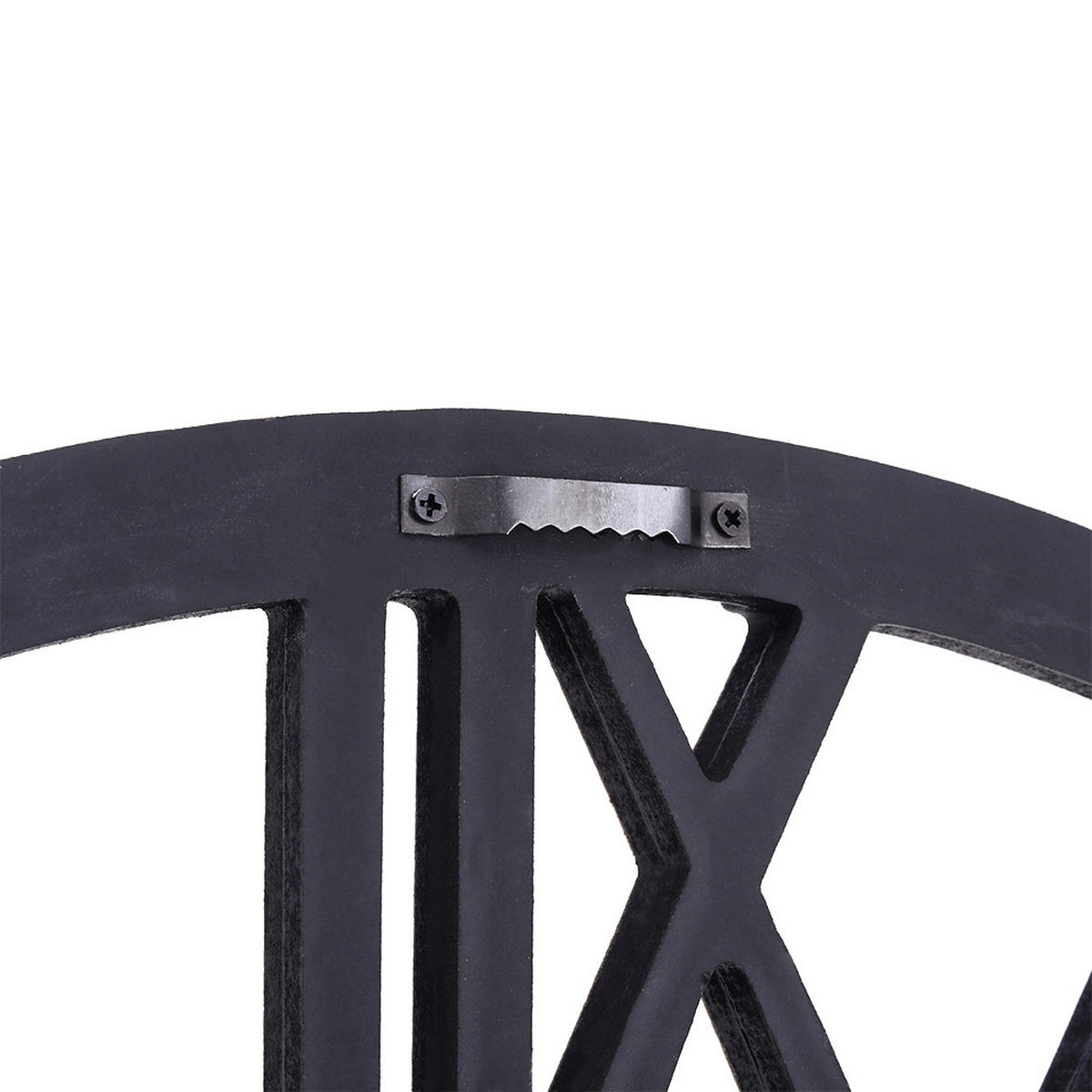 WANDUHR 58 cm Durchmesser Industrie-Stil MDF Gold - Goldfarben, Holzwerkstoff (58/4.5/58cm) - Livingandhome