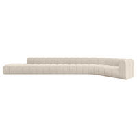 ECKSOFA modulares Sofa Tilmo-L3 - 581x194x70 cm Beige - Beige, Holzwerkstoff/Textil (581/194cm) - ALTDECOR