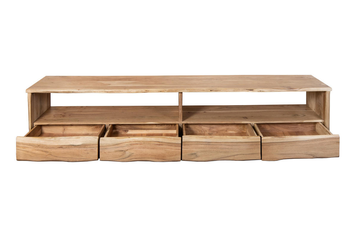 LOWBOARD DAHLIA - Beige/Naturfarben, Akazienholz/Holz (230/50/45cm) - SAM