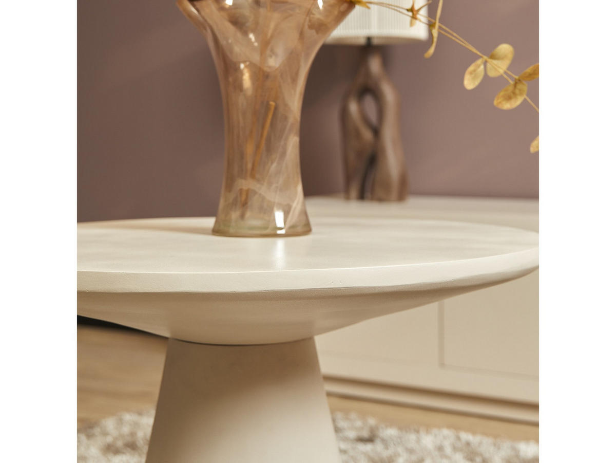 COUCHTISCH Kamillie Mangoholz 60 cm / 60 cm Sand - Sandfarben, Holz (60/60/55cm)