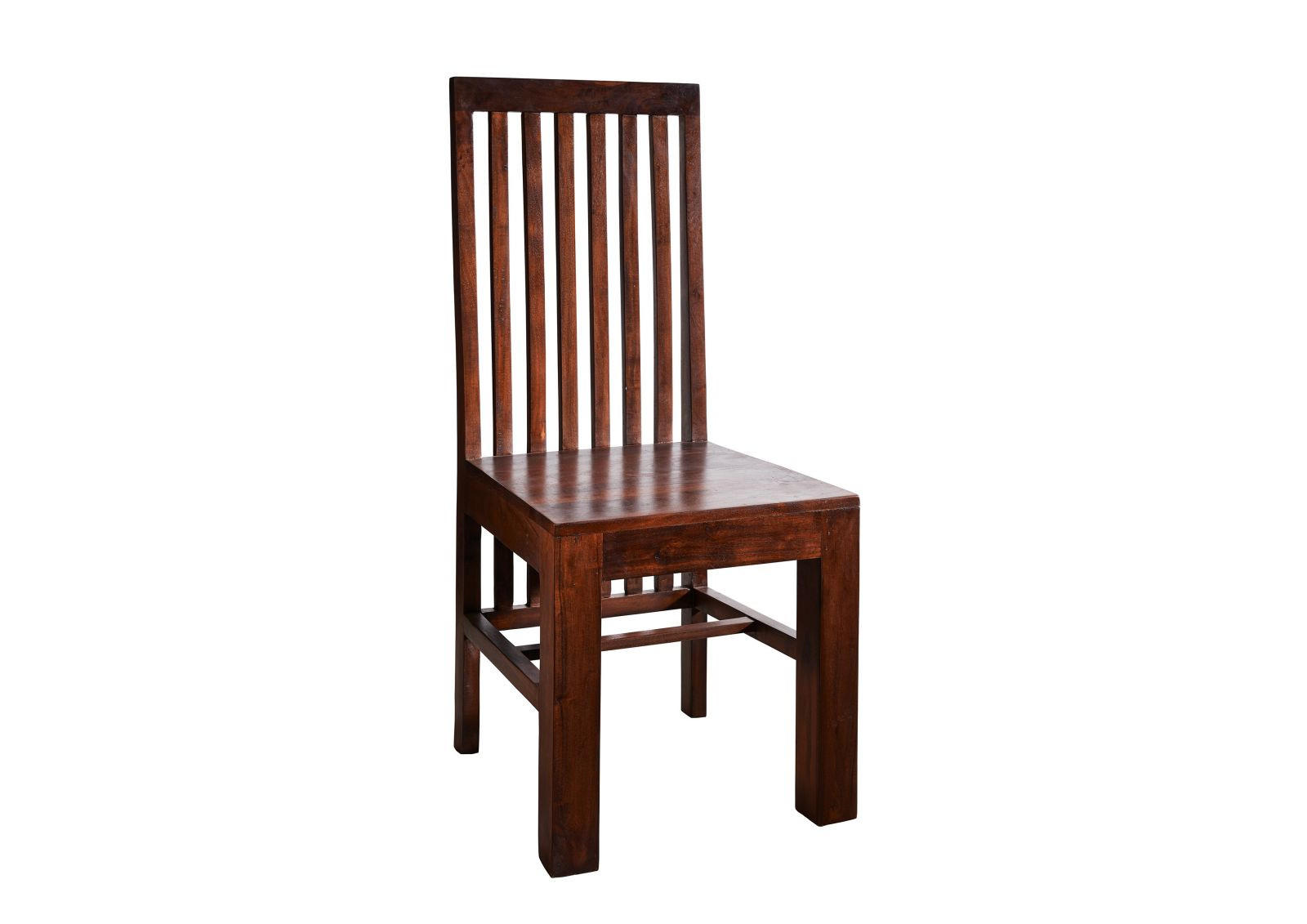 STUHL Akazie 46x46x109 nougat lackiert OXFORD #26 - Dunkelbraun, Holzwerkstoff (46/109/46cm) - Massivmoebel24