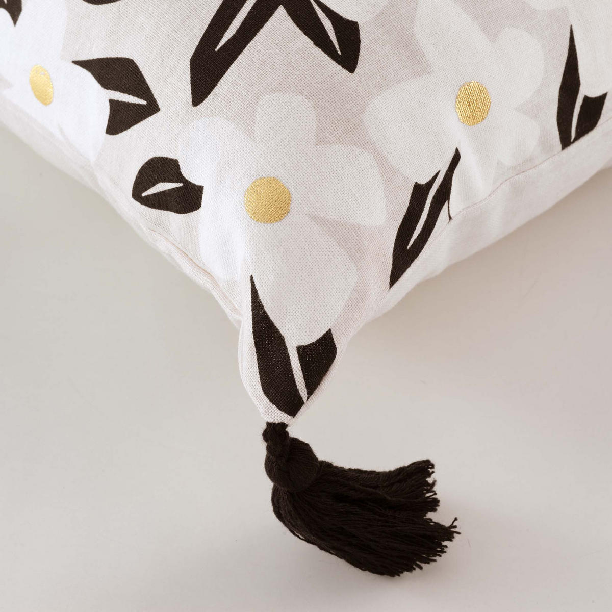 ZIERKISSEN Dracy 45/45 cm - Grau, Naturmaterialien (45/45cm) - Douceur d´intérieur
