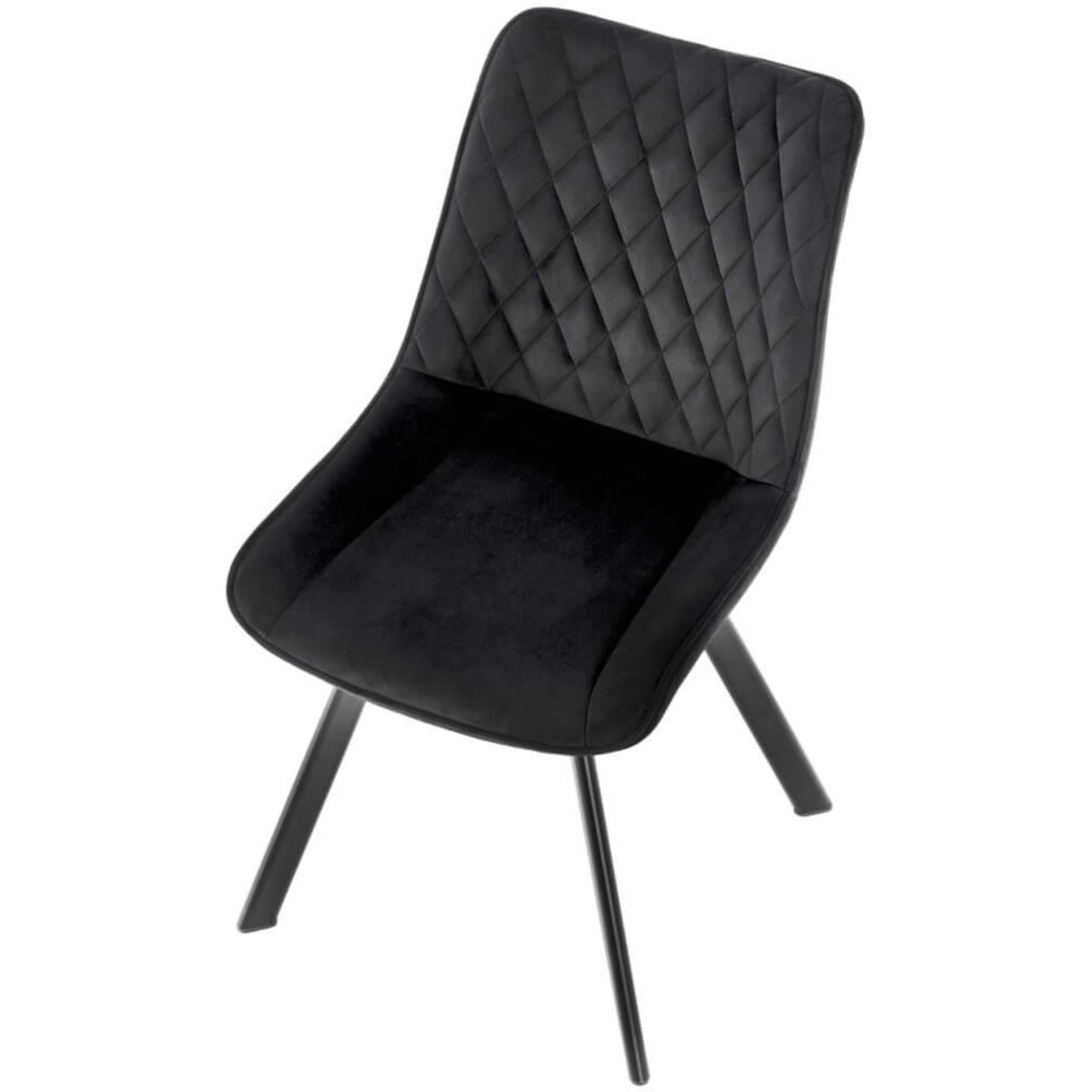 STUHL LUXI K520 - Schwarz, Holzwerkstoff/Metall (46/80/47cm) - Meblini
