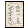 POSTER Lego Bausteine Patent A3 Rahmenlos - Klar, Papier (29.7/5/42cm) - Nacnic