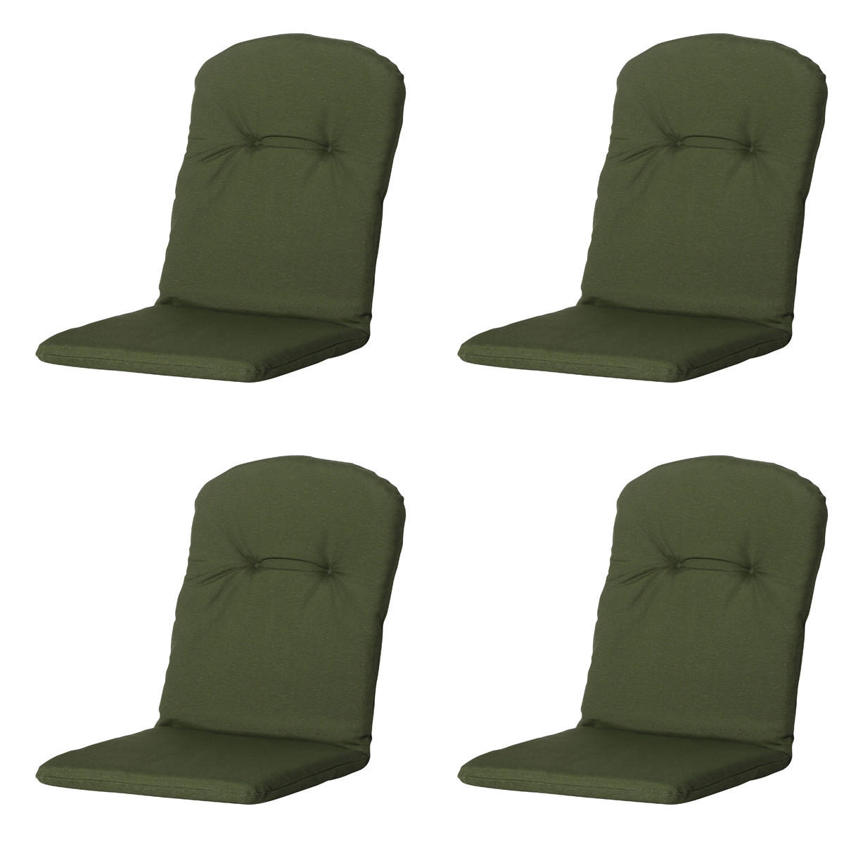 GARTENSTUHLKISSEN Panama 96/45 cm 4er-Set - Waldgrün, Textil (45/5/96cm) - Madison