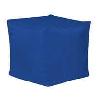 SITZPOUF Outdoor Würfel - Blau, Kunststoff (38/38/38cm) - Veeva