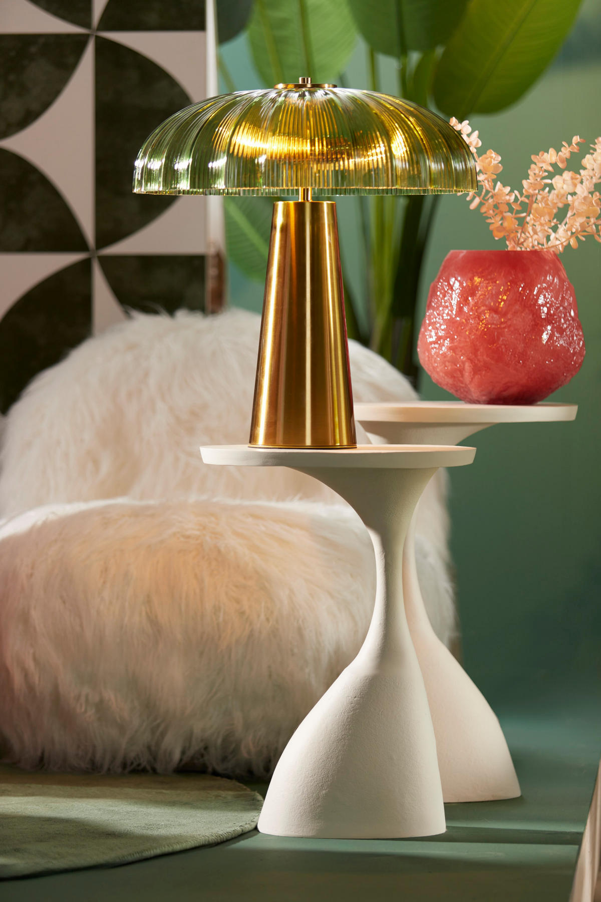 BEISTELLTISCH Macau Weiß 40/33/61 cm - Weiß, Metall (40/33/61cm) - Light & Living