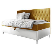 BOXBETT Filip Junior 2 - Gelb/Weiß, Holz (80/200cm) - MIRJAN24