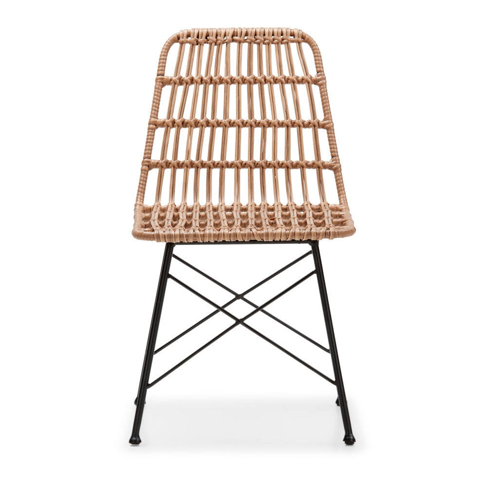 GARTENSESSEL Alviano aus Kunstrattan - Hellbraun, Kunststoff/Metall (48/83/60cm) - Selsey