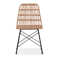 GARTENSESSEL Alviano aus Kunstrattan - Hellbraun, Kunststoff/Metall (48/83/60cm) - Selsey