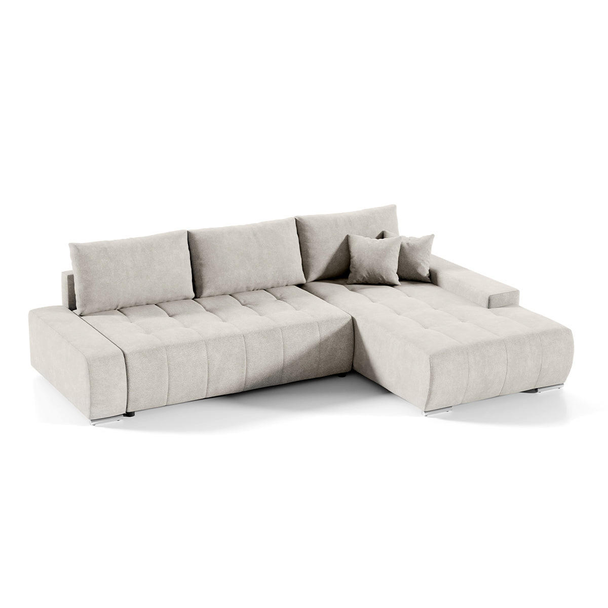 Petits-meubles Ecksofa Weiß 265x185 cm