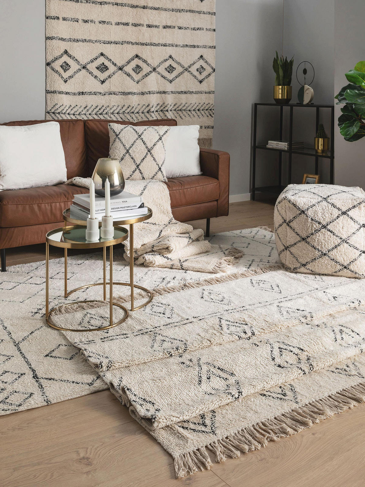 BAUMWOLLTEPPICH waschbar Naomi Cream 160x230 cm - Creme, Textil (160/230cm) - benuta Nest