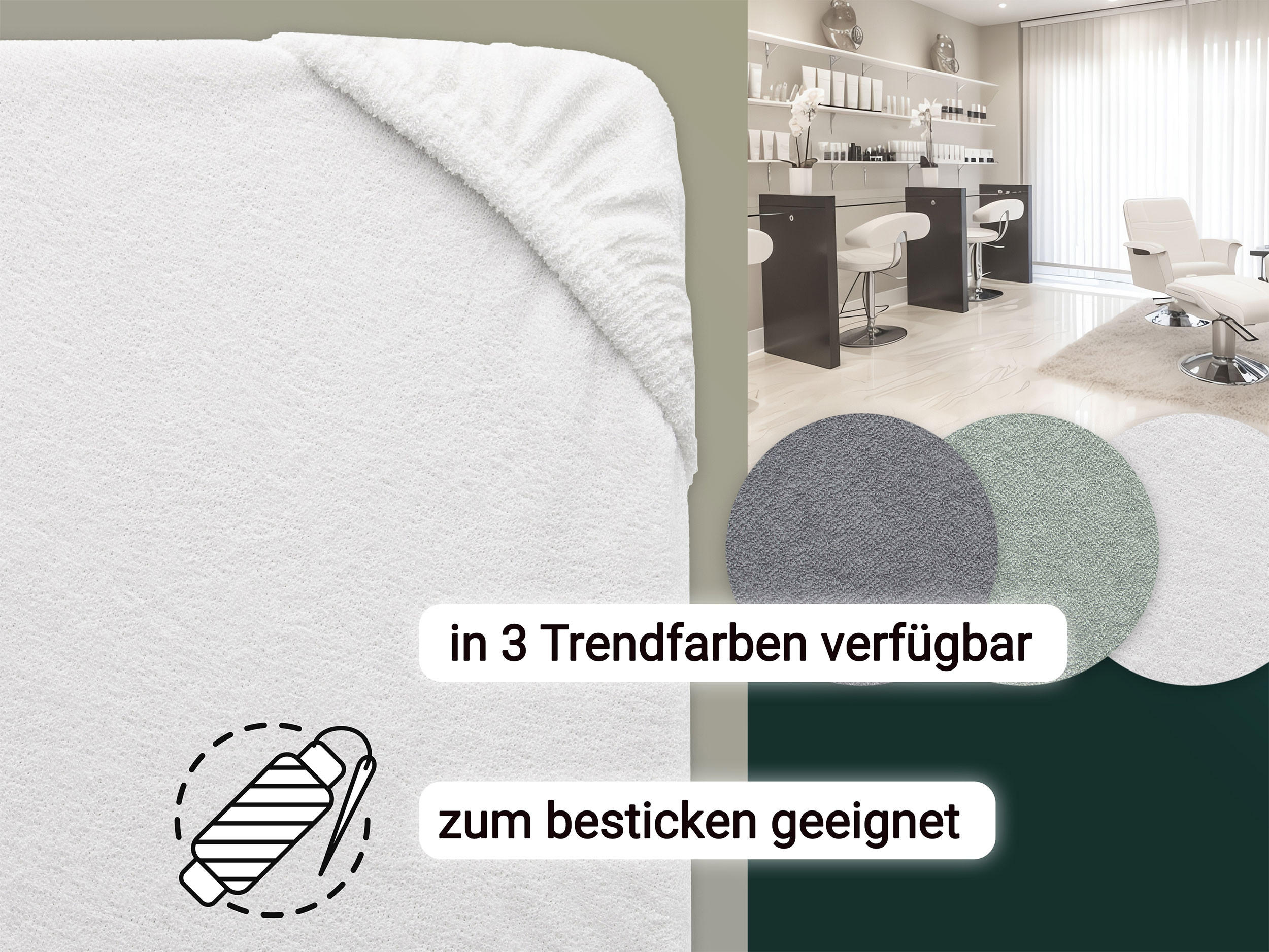 LIEGENBEZUG, 80% Baumwolle, 20% Polyester - Weiß, Naturmaterialien (70/10/200cm) - Zollner