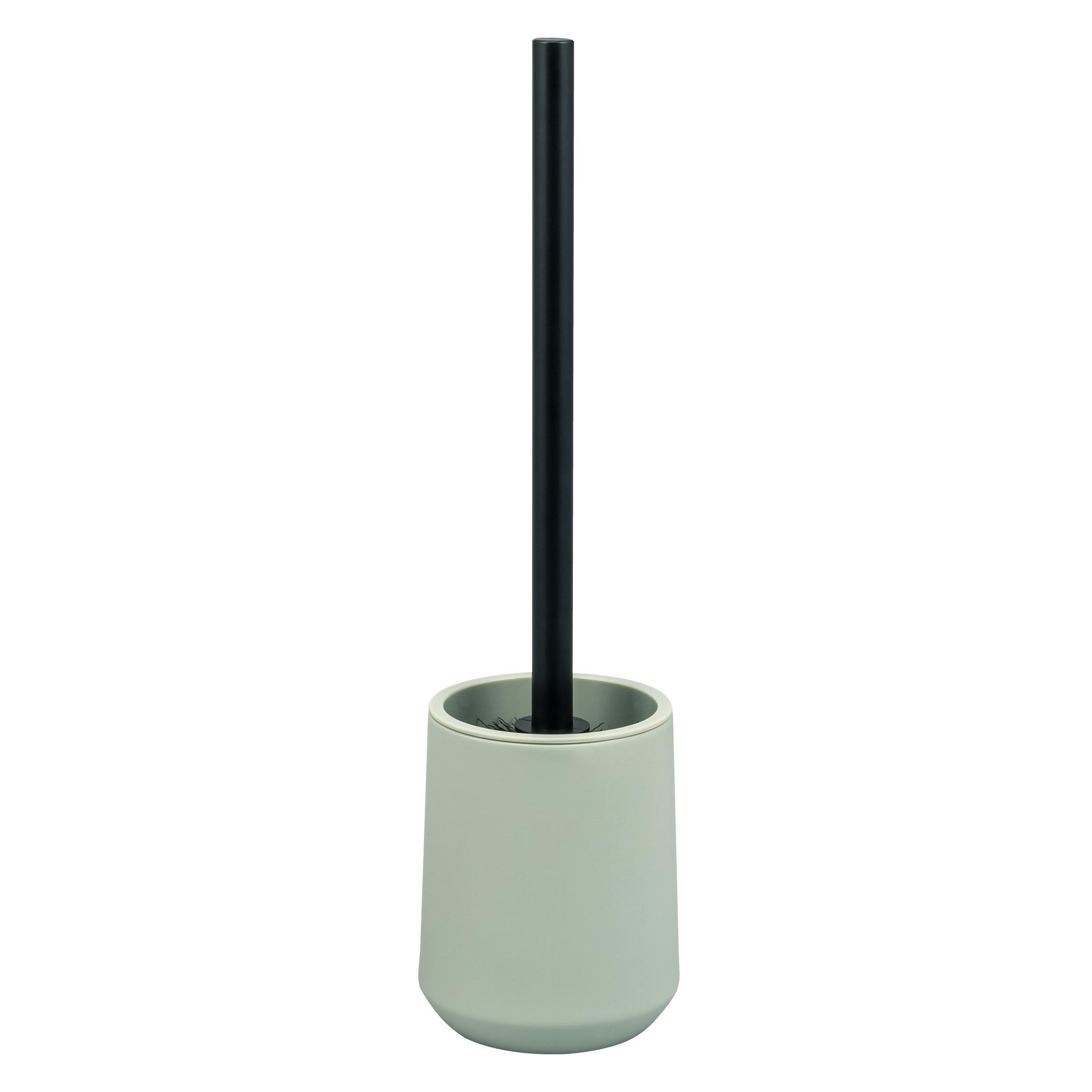WC-GARNITUR TESERO, Kunststoff, salbei - Salbeigrün, Kunststoff (10.5/39.5/10.5cm) - eluno