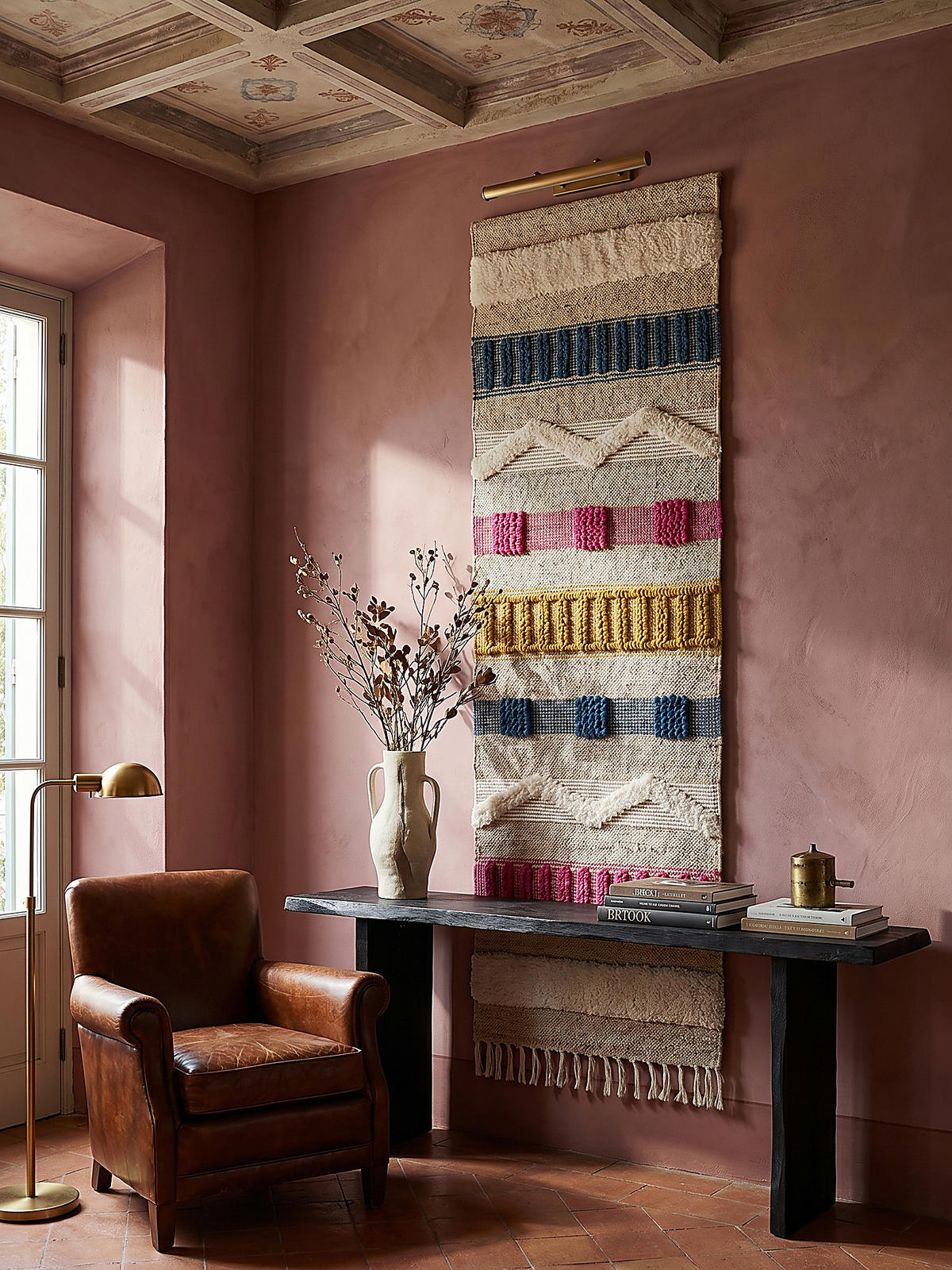 TEPPICH Hoch-Tief Struktur Gestreift, Ethno-Stil, mit Fransen wendbar, Esszimmer Natur-Multicolor Läufer 60x230 - Multicolor, Textil (230/60cm) - KADIMA DESIGN