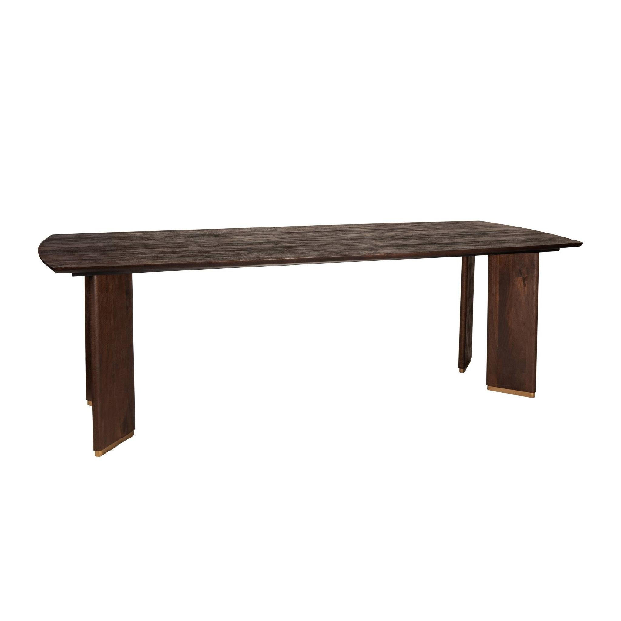 ESSTISCH Liber Braun 240/100/77cm - Braun, Metall (240/100/77cm) - PTMD Collection