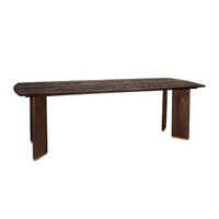 ESSTISCH Liber Braun 240/100/77cm - Braun, Metall (240/100/77cm) - PTMD Collection