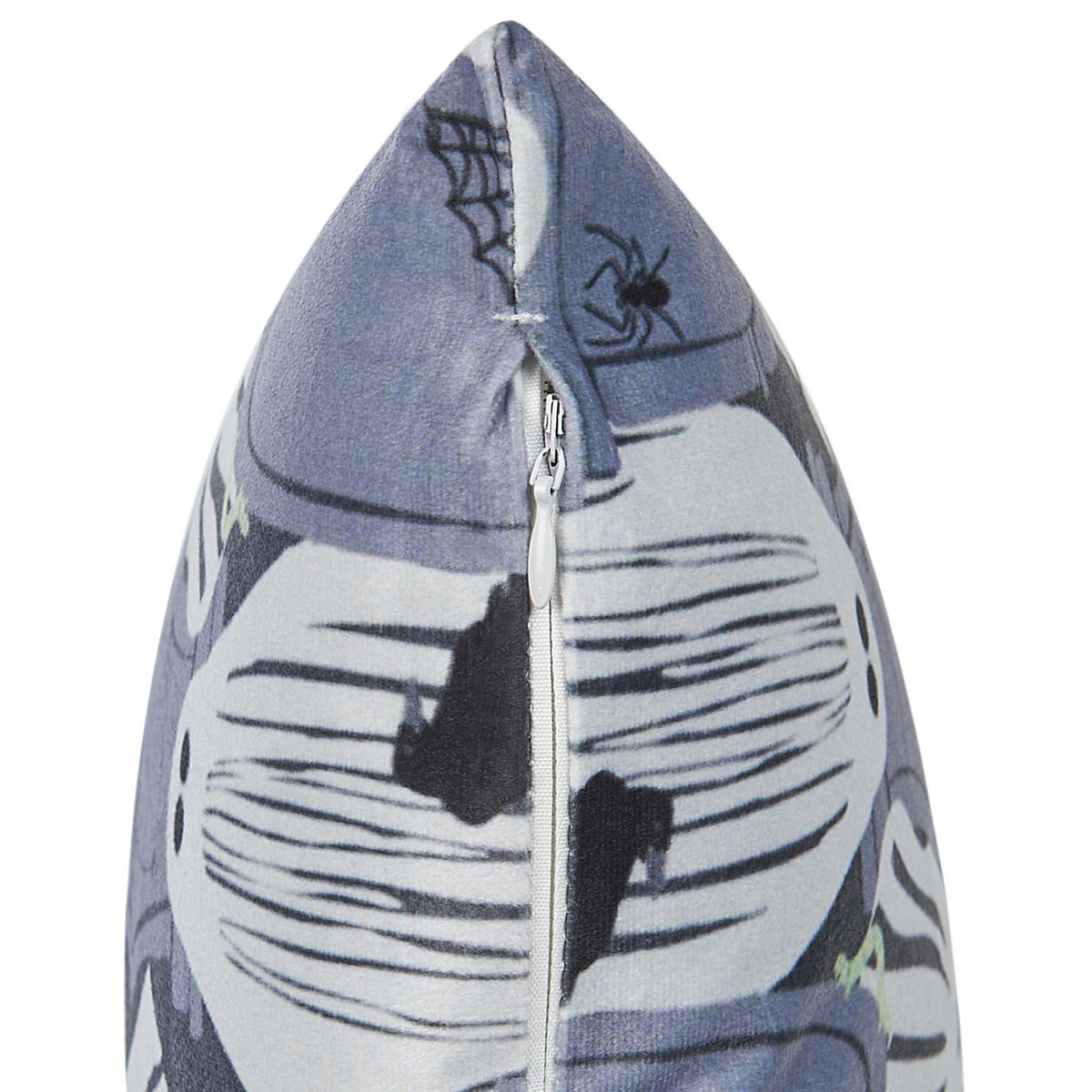 DEKOKISSEN 2er-Set Grau 45/45 cm Fanate - Grau, Textil (45/45cm) - Beliani