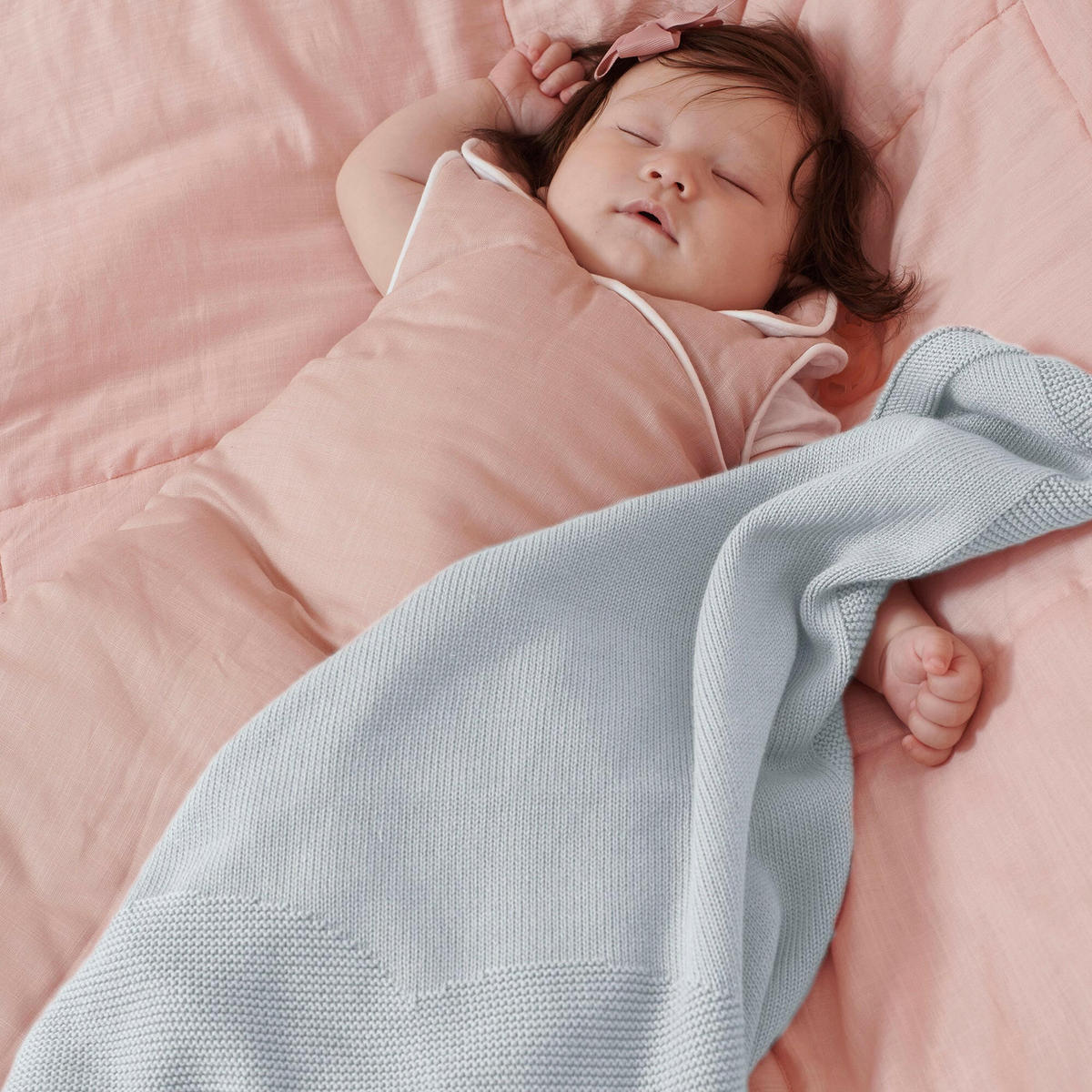 BABYDECKE Wolke Grau - Grau, Textil (70/100cm) - nordic coast company