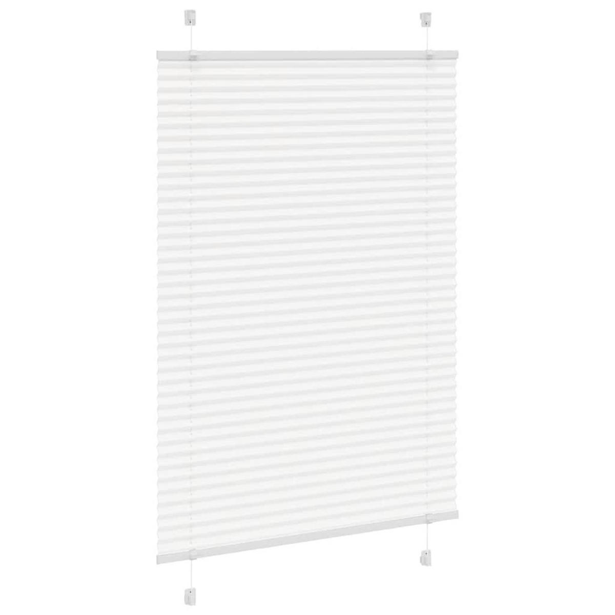 PLISSEE 90/150 cm Stoffbreite 89,4 cm aus Polyester Weiß - Weiß, Textil (90/150cm) - vidaXL