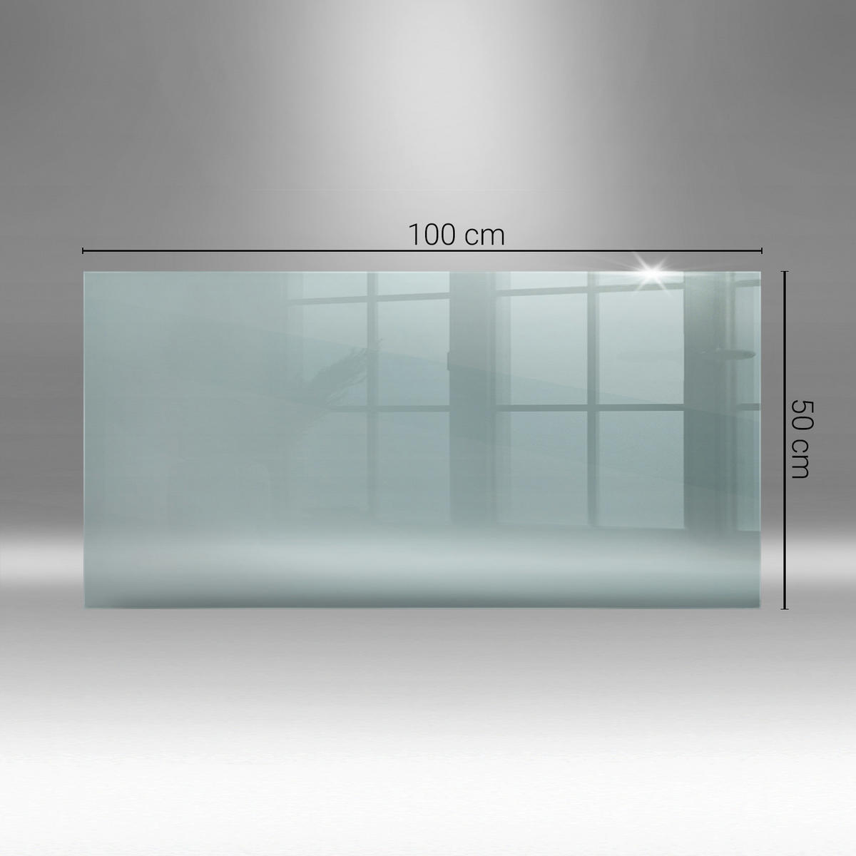 BODENSCHUTZPLATTE 100x50 cm Transparent - Transparent, Glas (100/50cm) - Wallfluent