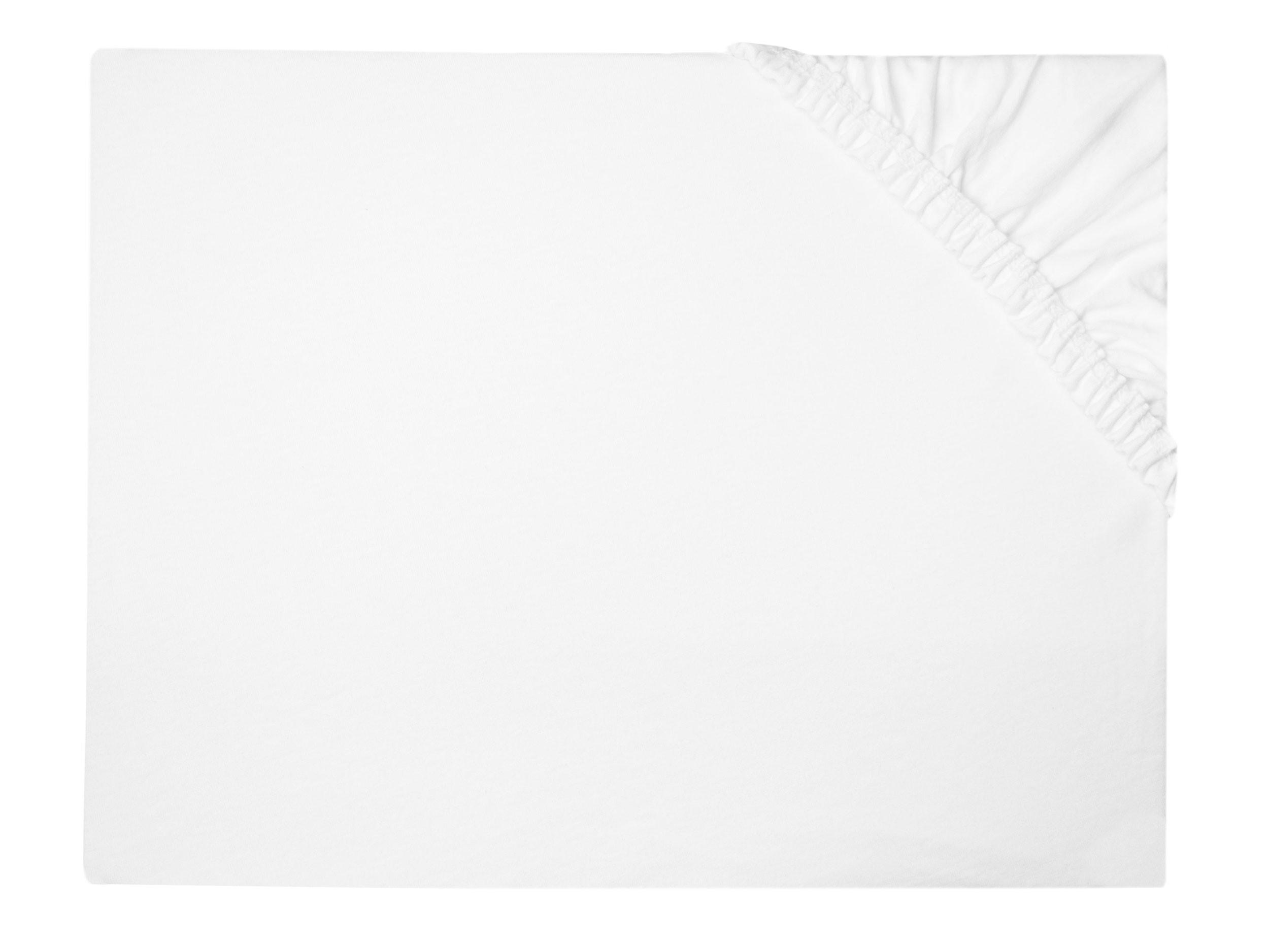 SPANNBETTLAKEN, 100x200 cm, 80% Baumwolle, 20% Polyamid, Weiß - Weiß, Textil (100/200cm) - Zollner