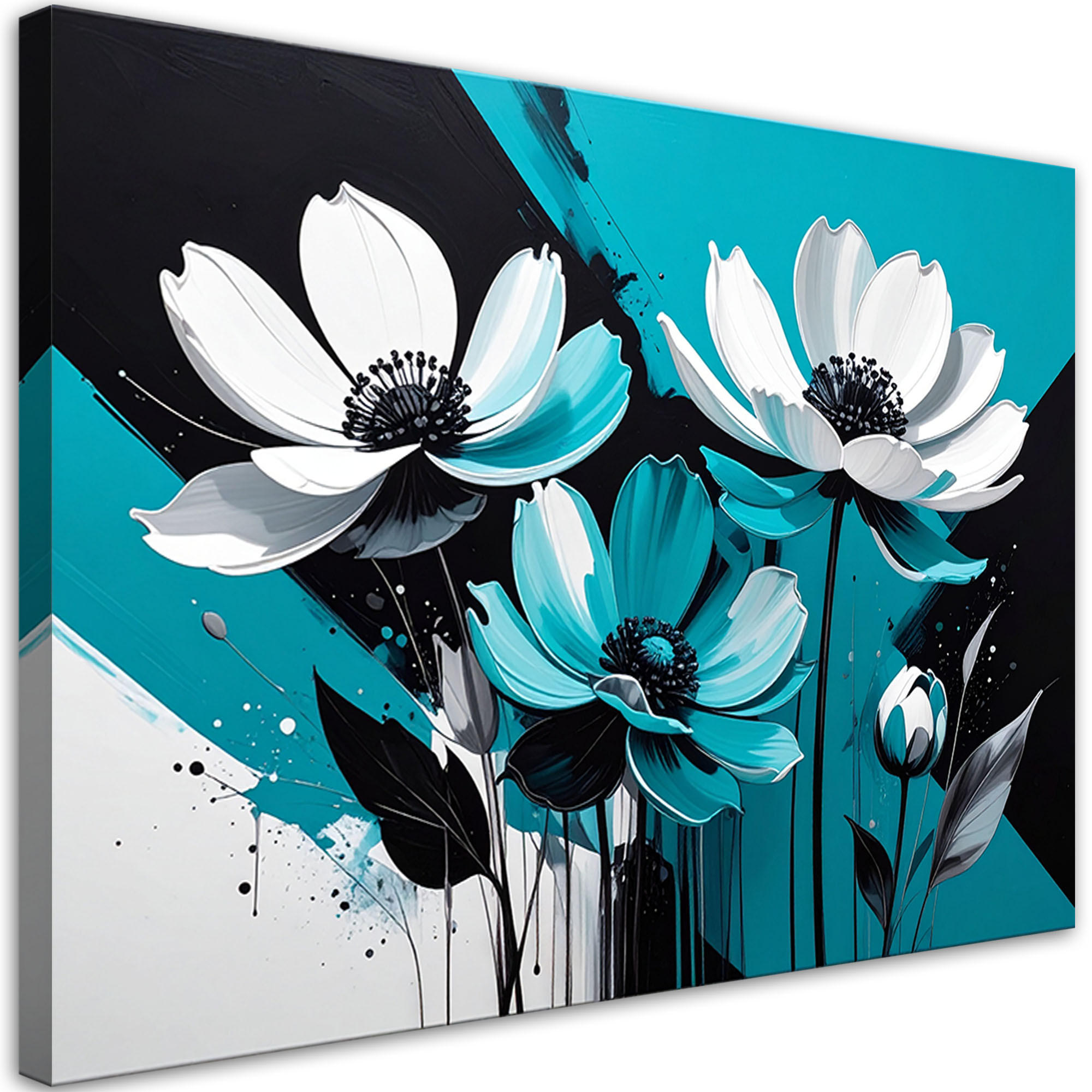 Feeby Bild Türkis 45x30 cm