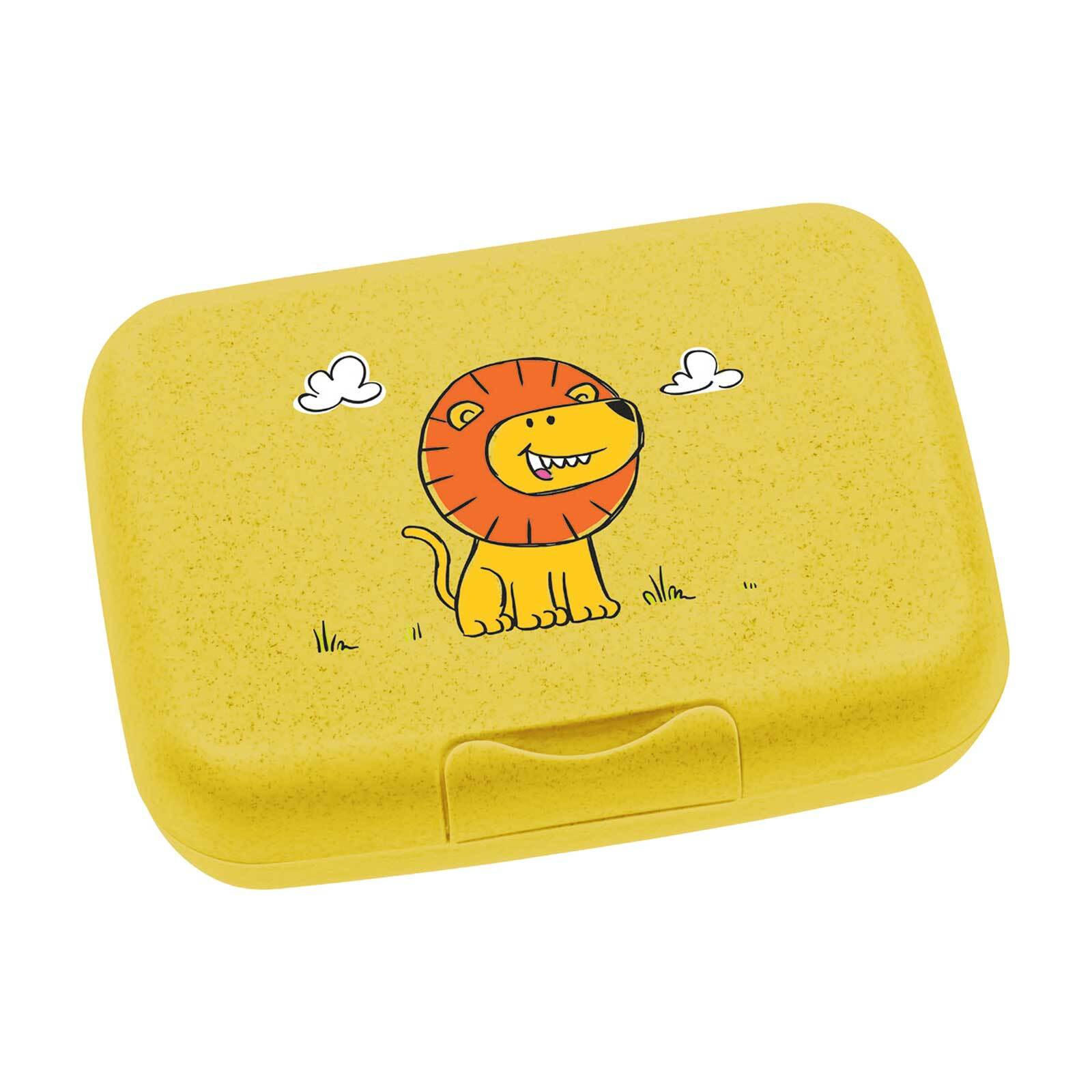 BROTDOSE Bambini Löwe 13.5 x 19 x 6.6 cm - Gelb, Kunststoff (19/6.6/13.5cm) - Leonardo Living