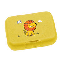 BROTDOSE Bambini Löwe 13.5 x 19 x 6.6 cm - Gelb, Kunststoff (19/6.6/13.5cm) - Leonardo Living