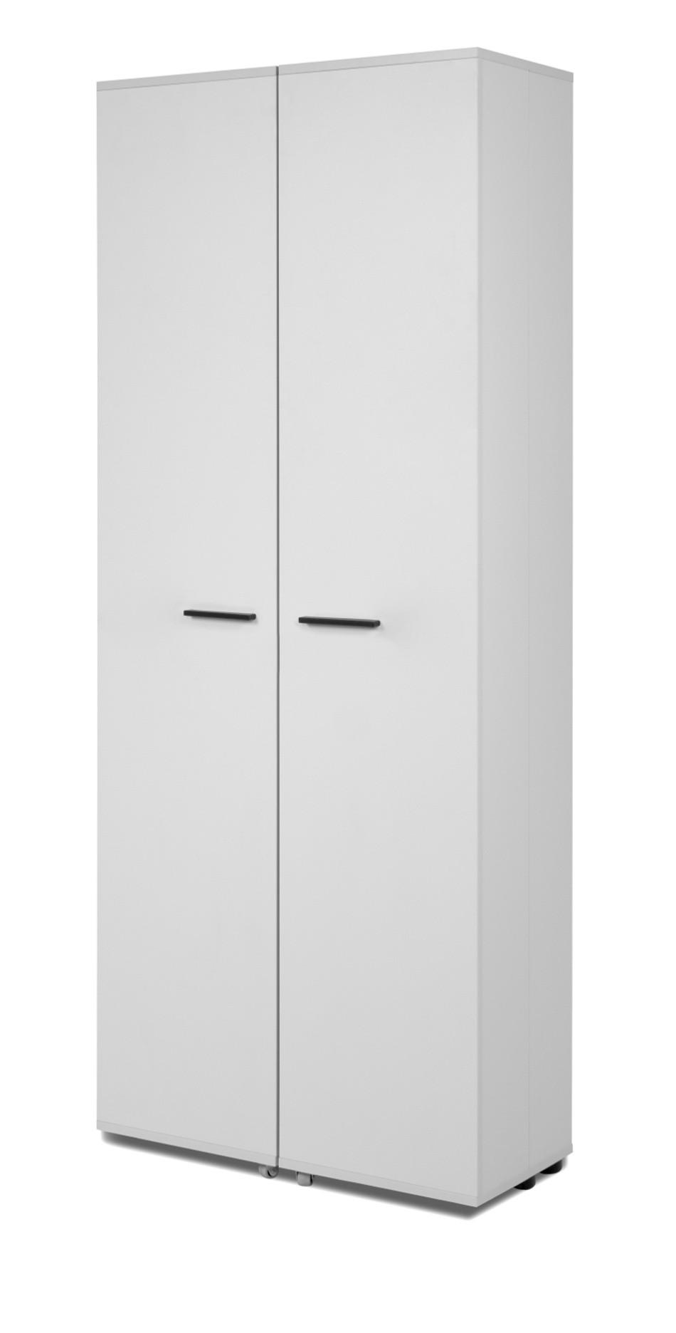 SCHUHSCHRANK weiß 74 cm, Garderobenschrank 15 Fächer, bis 30 Paar Schuhe - Schwarz/Weiß, Holzwerkstoff/Kunststoff (70/181.5/34cm) - Furn.Design