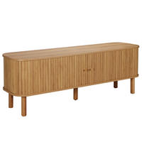 TV-SCHRANK, helles Holzeffekt - Beige, Holz (40/55/150cm) - Oviala