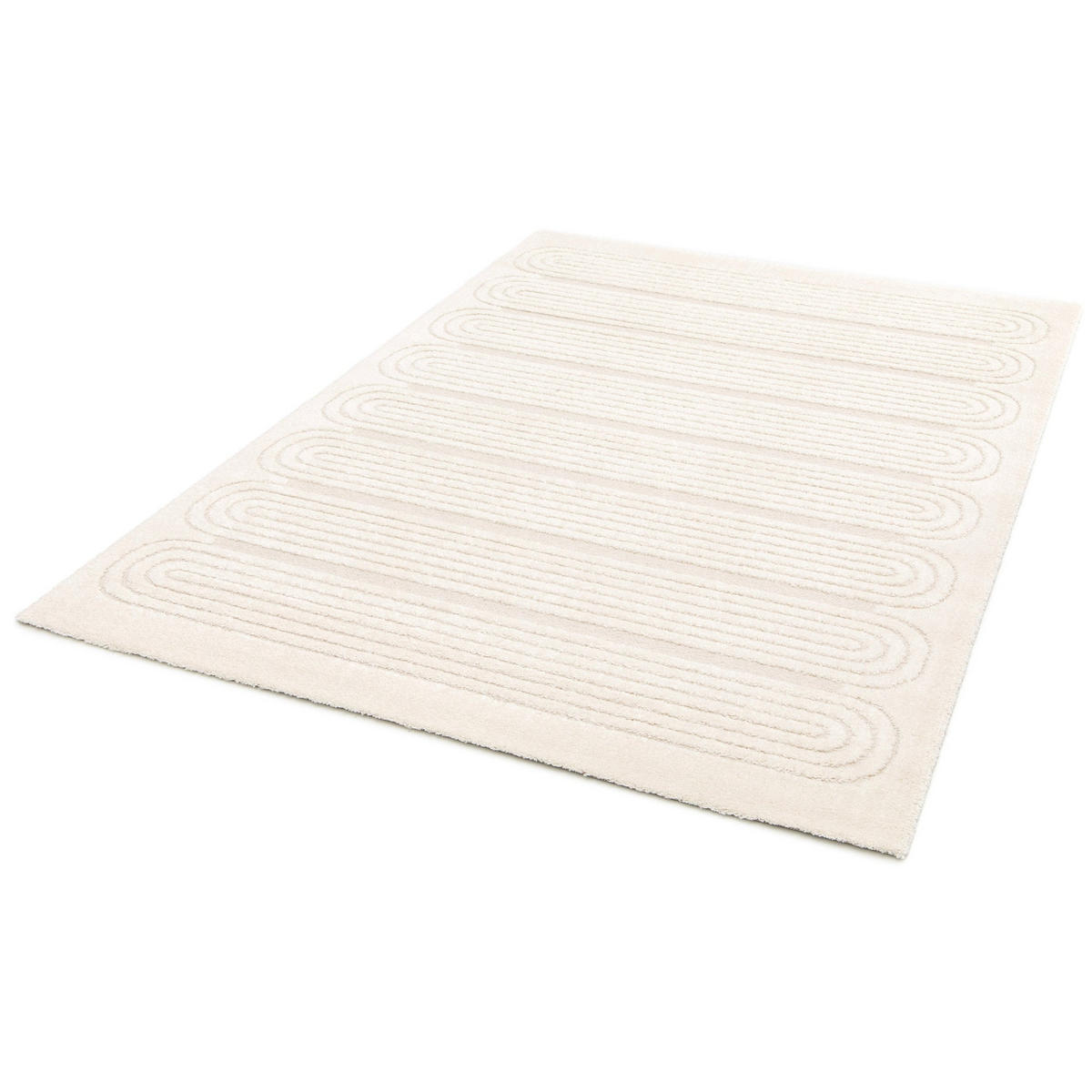 TEPPICH sehr weich mit Relief-Effekt beige - Beige, Textil (120/170cm) - AFK Living