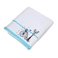 BADETUCH Hochrad weiß 100/140 cm - Weiß, Textil (100/140cm) - Homescapes