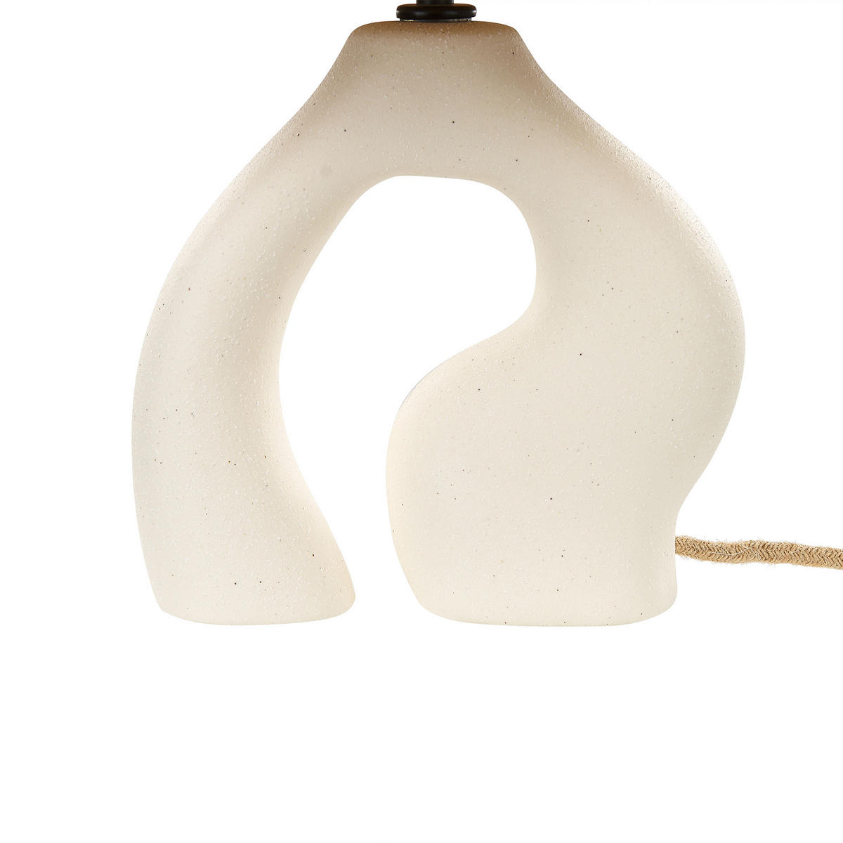 TISCHLAMPE Barbas 29/29/42 cm - Weiß, Keramik (29/29/42cm) - Beliani