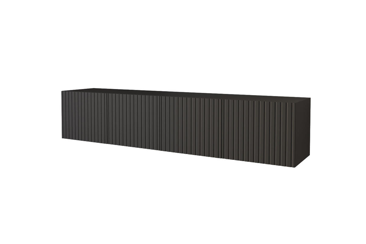 LOWBOARD KITO-W 2x100x40x41 cm - Schwarz - Schwarz, Holzwerkstoff (200/40/41cm) - ALTDECOR