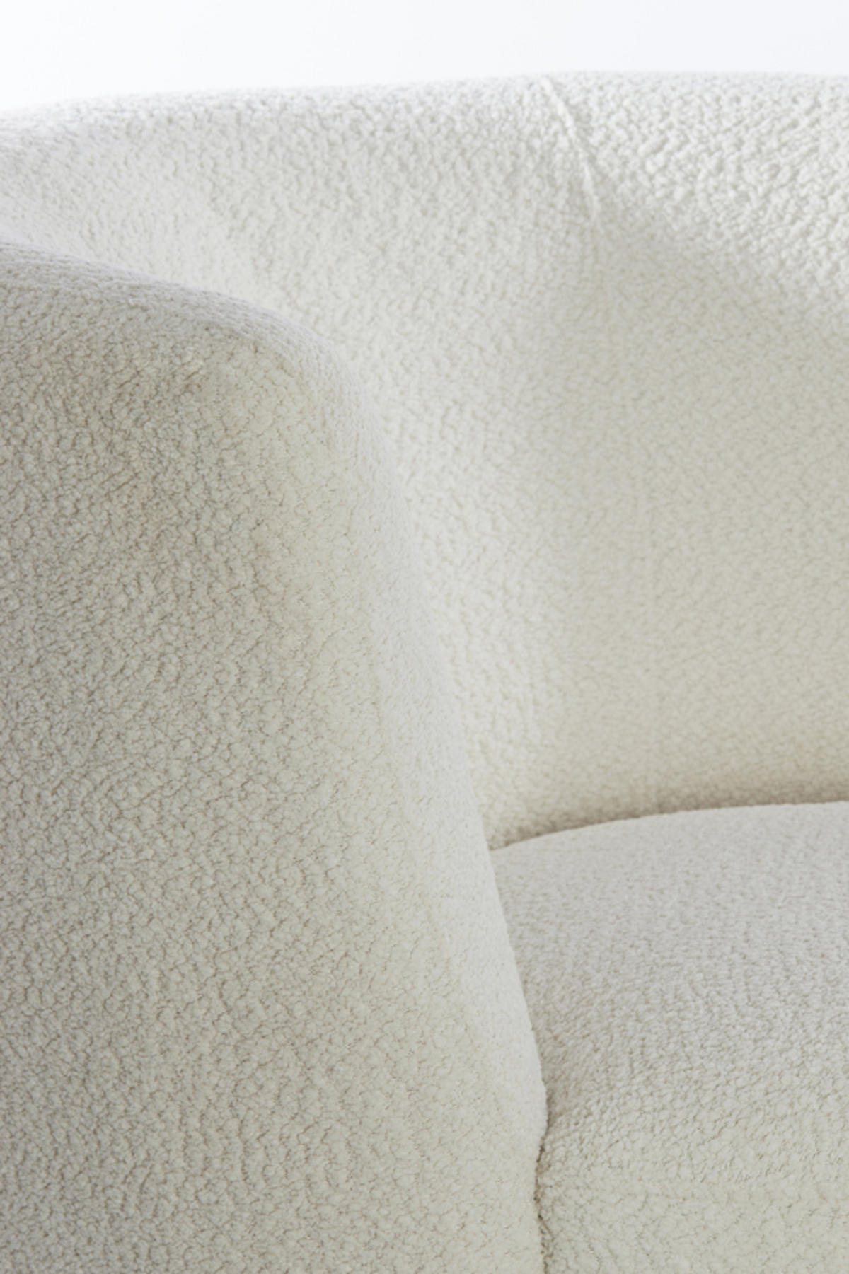 SESSEL Senja Weiß Ø89/74 cm - Weiß, Holz (85/74/89cm) - Light & Living