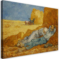 WANDBILD siesta v. van Gogh - Multicolor, Textil (60/40cm) - Feeby