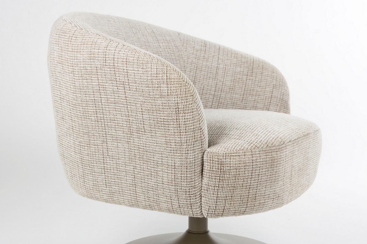 SESSEL Renate - Braun - 75/75/73 cm - Braun, Textil (75/73/75cm)