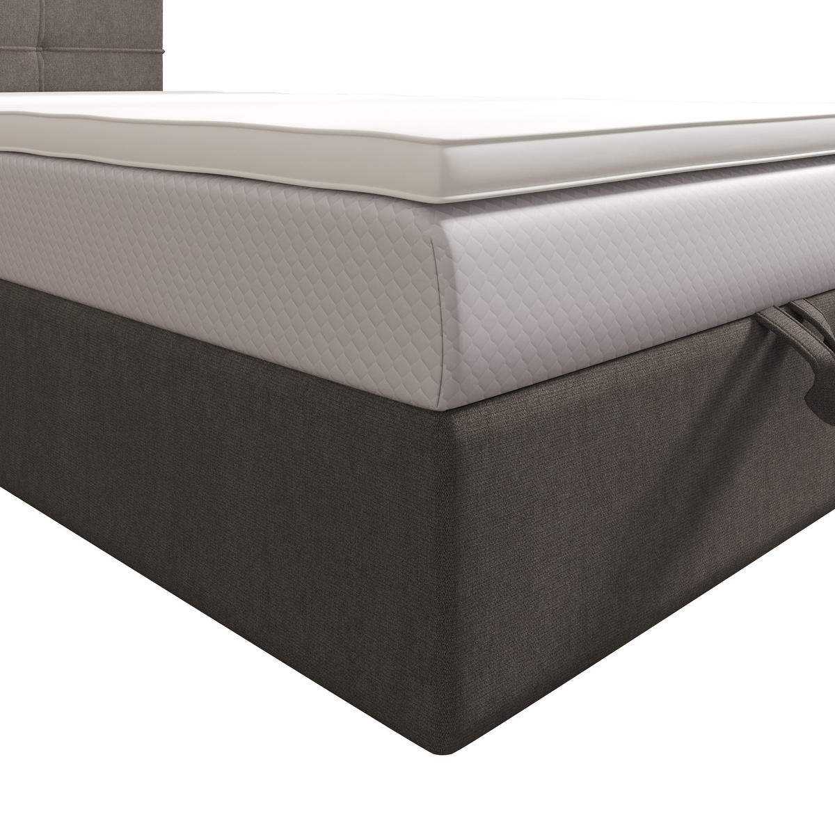 BOXBETT DUO 1 100x200 Cosmic 03, mit Matratze H3 und Topper, Braun - Braun, Holz/Kunststoff (100/200cm) - Bedante