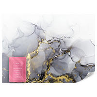 FOTOTAPETE Moderne Abstraktion Marmor Muster 500x350 - Gelb/Weiß, Papier (500/350cm) - Muralo