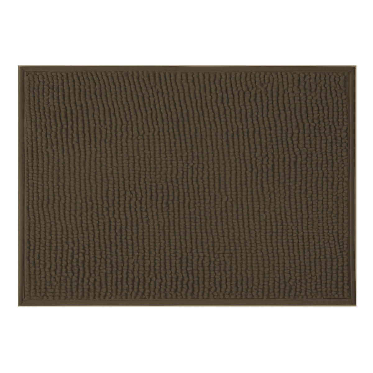 BADEMATTE Chenille 60x90cm Braun - Braun, Textil (90/60cm) - Bestlivings