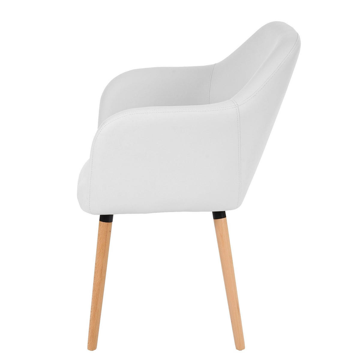 ESSZIMMERSTUHL Weiß 6er-Set - Weiß, Textil (58/88/64cm) - MCW