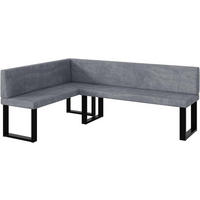 ECKBANK TONI_U - Grau, Textil (142/196cm) - Meblini