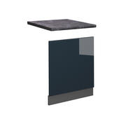 FRONTBLENDE Fame-Line Dunkelblau Hochglanz 60 cm, AP Anthrazit - Anthrazit/Dunkelblau, Holzwerkstoff (60/67.4/1.6cm) - Vicco