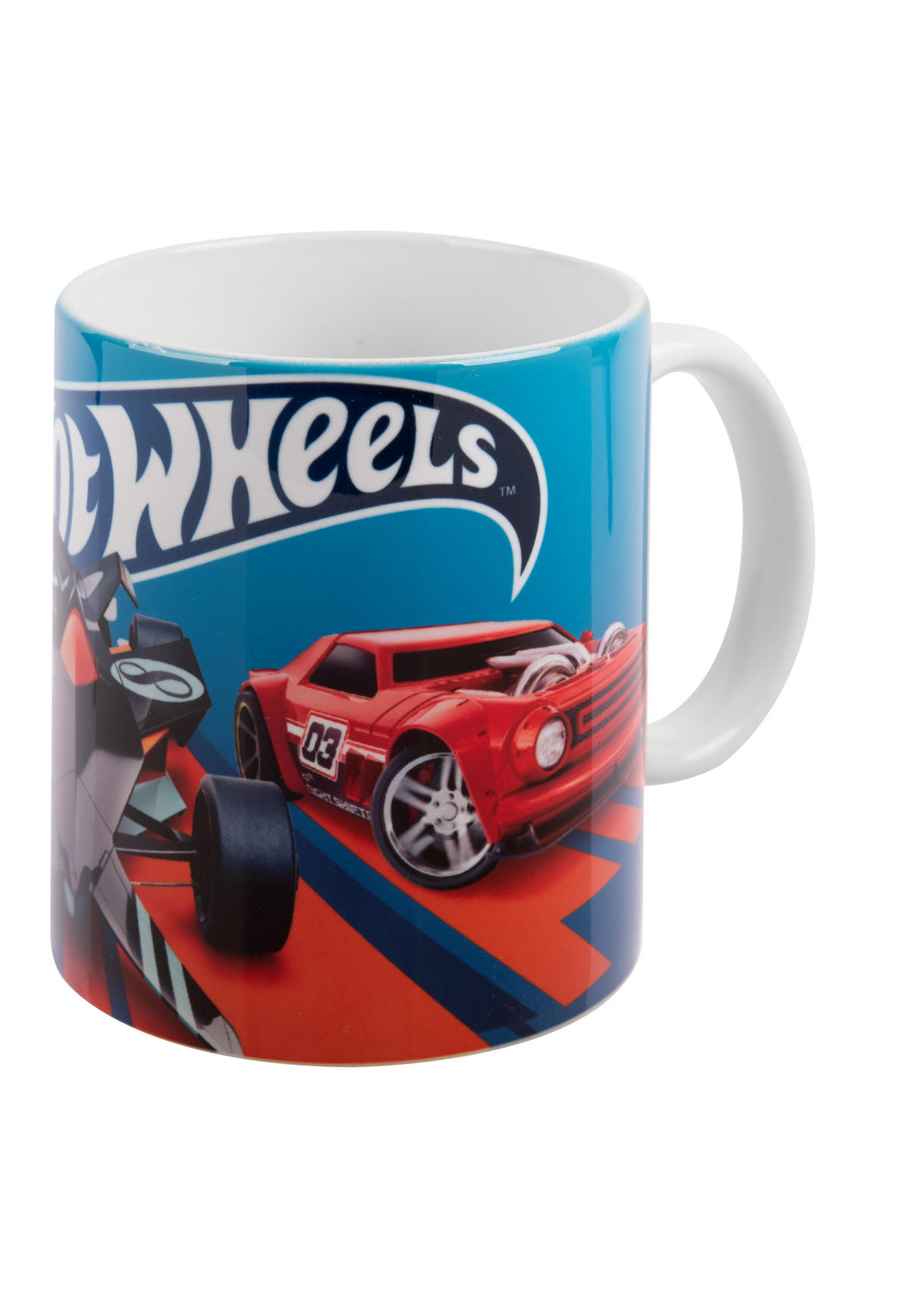 BECHER Hot Wheels Race Zone Blau 320 ml - Blau, Keramik (0.32L) - Hot Wheels