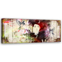 KUNSTDRUCK Bunt 90/30 cm - Multicolor, Textil (90/30cm) - KUNSTLOFT