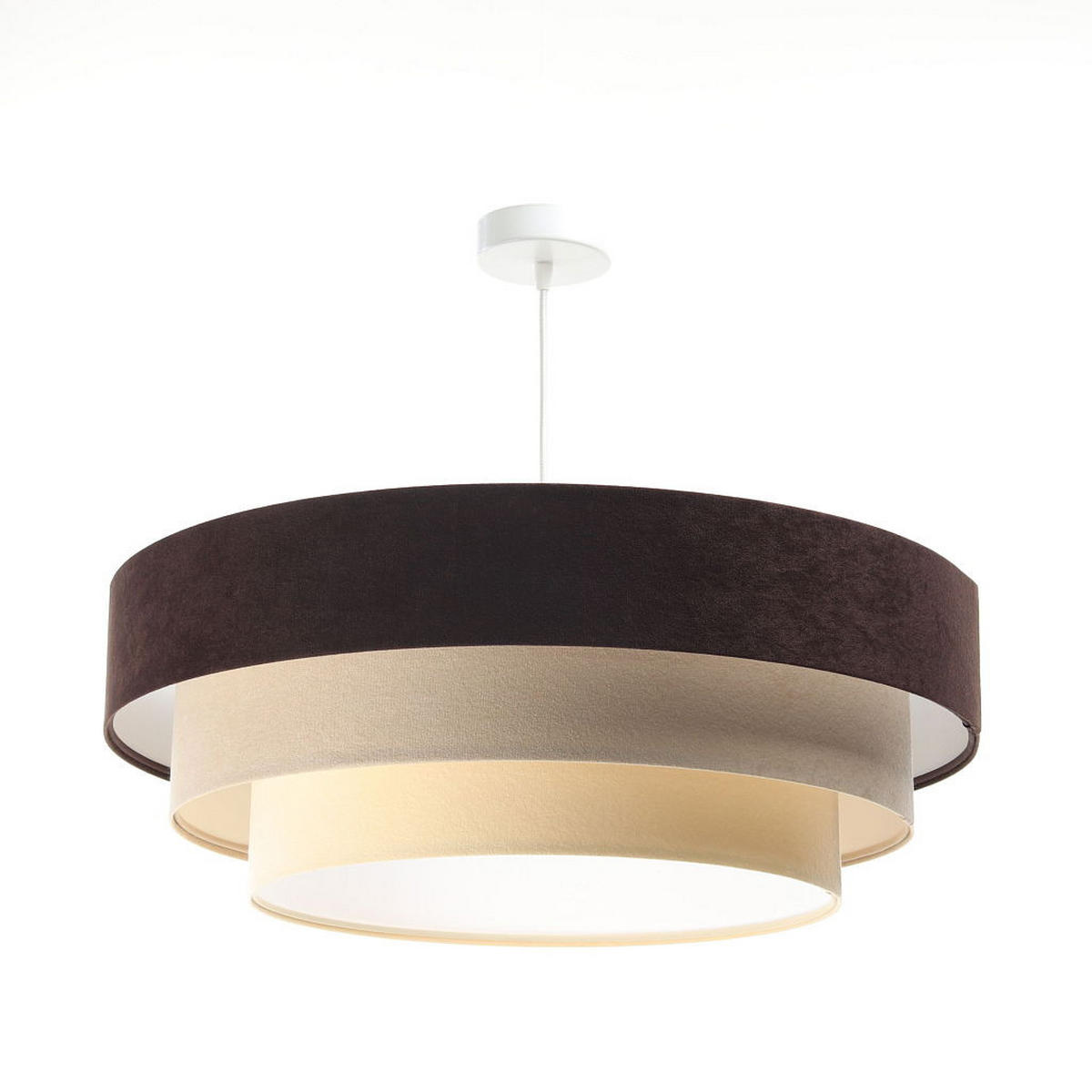 HÄNGELEUCHTE Beige 60/20 cm - Braun, Kunststoff (60/1.5/20cm) - ONZENO