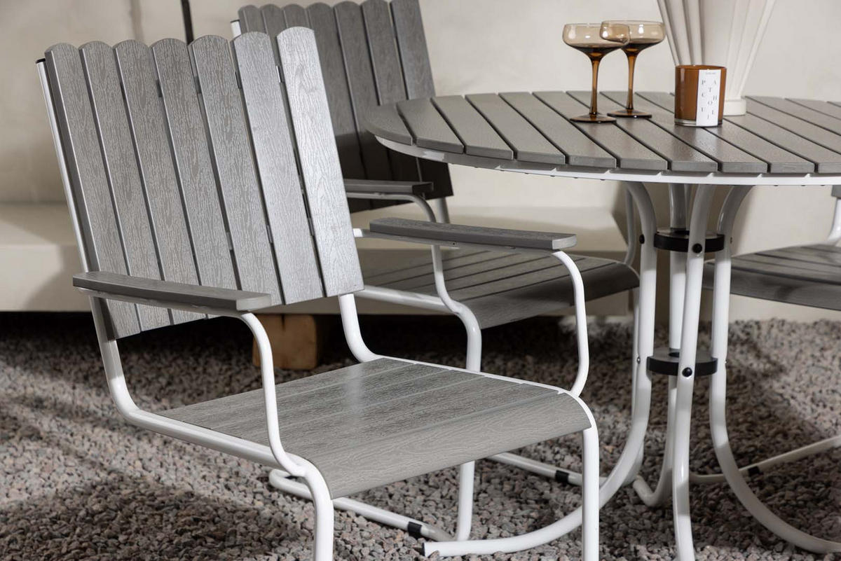 LOUNGE-SET grau - Grau, Holzwerkstoff - ebuy24