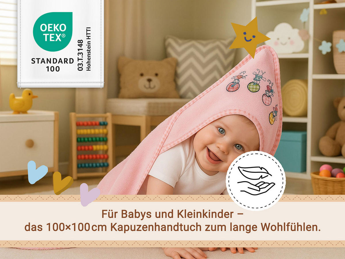 HANDTÜCHER, 100x100 cm, 100% Baumwolle, Rot - Rosa, Textil (100/100cm) - Zollner